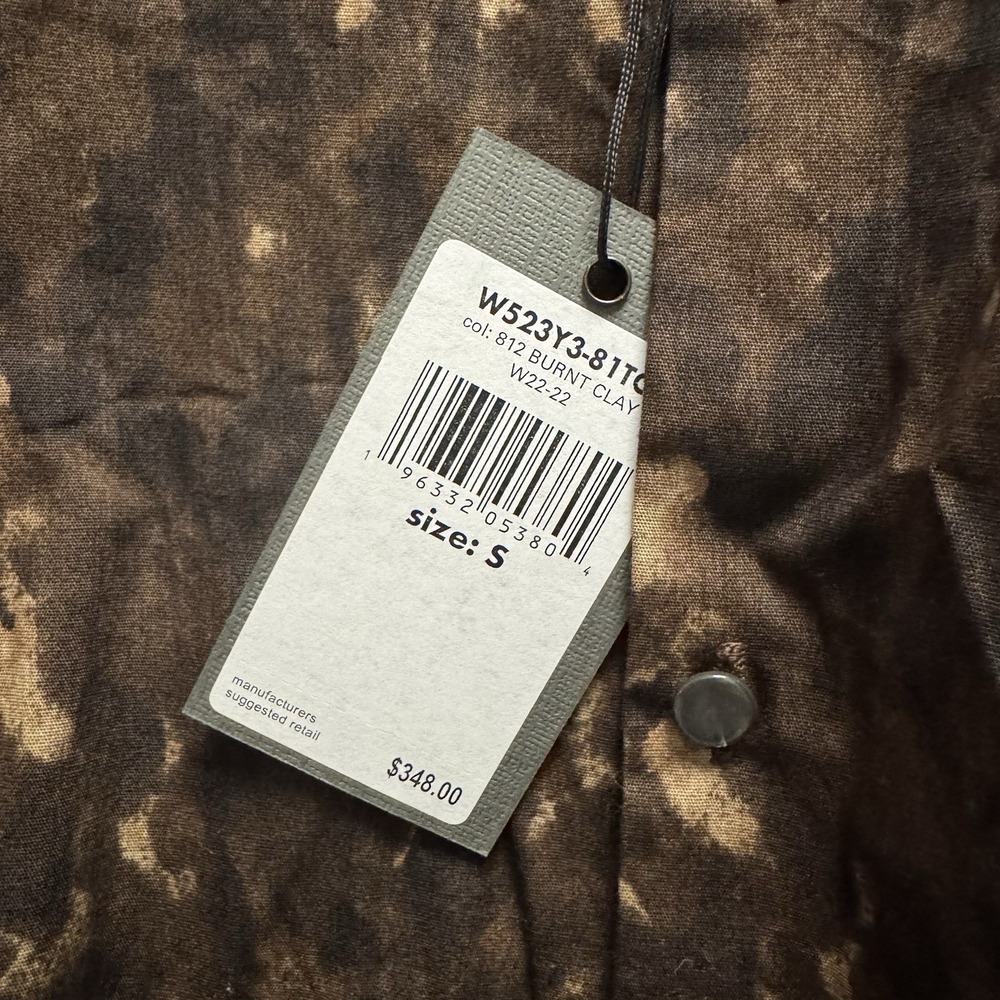 John Varvatos NEW $348 Men's Sz Small Burnt Clay Camouflage Pearl Snap L/S Shirt - Picture 4 of 6